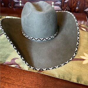 Custom 50X Beaver, Beaded Cowboy Hat